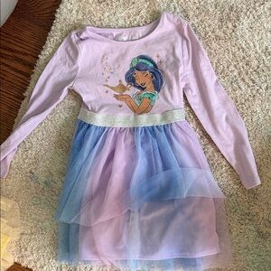 Girls' Long Sleeve Princess Tulle Dress - Pink & Blue